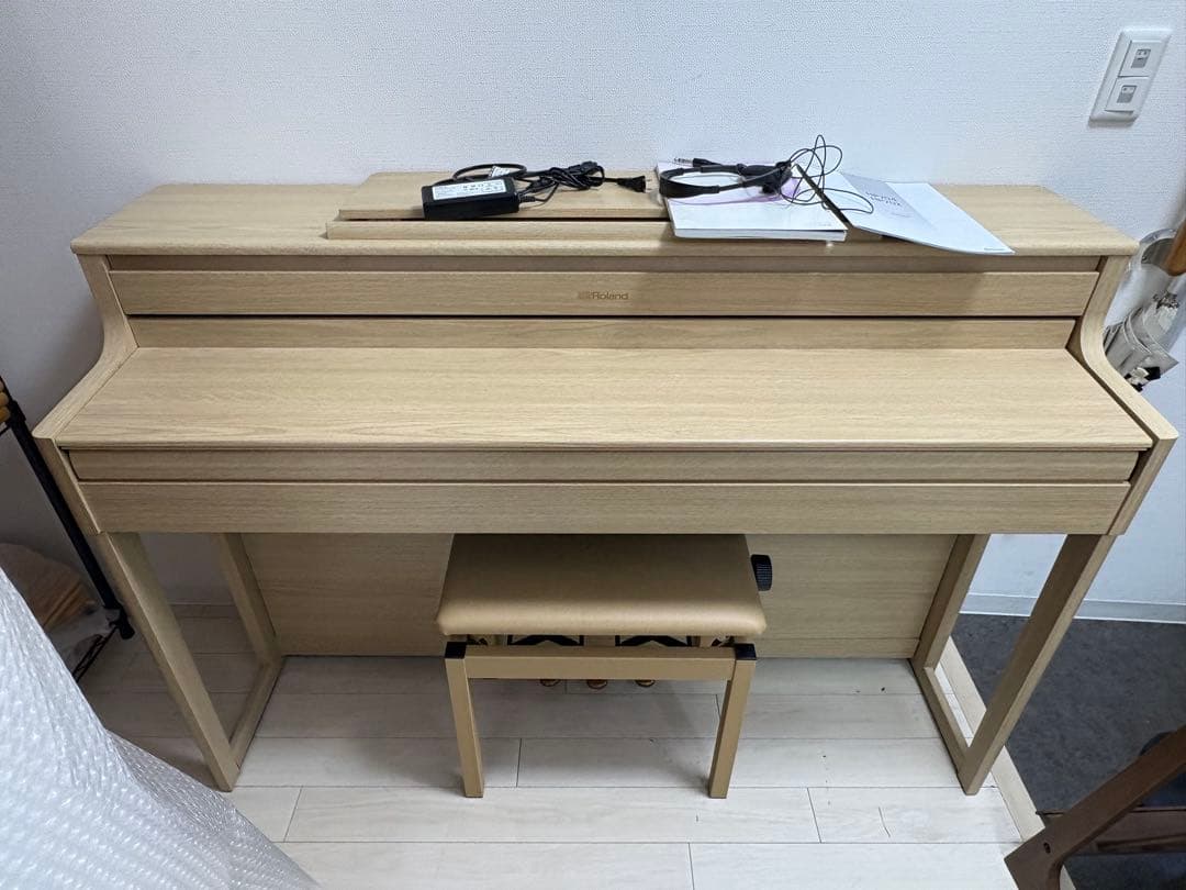 【引取or直配送】ローランド　HP704 88鍵 電子ピアノ　ライトオーク