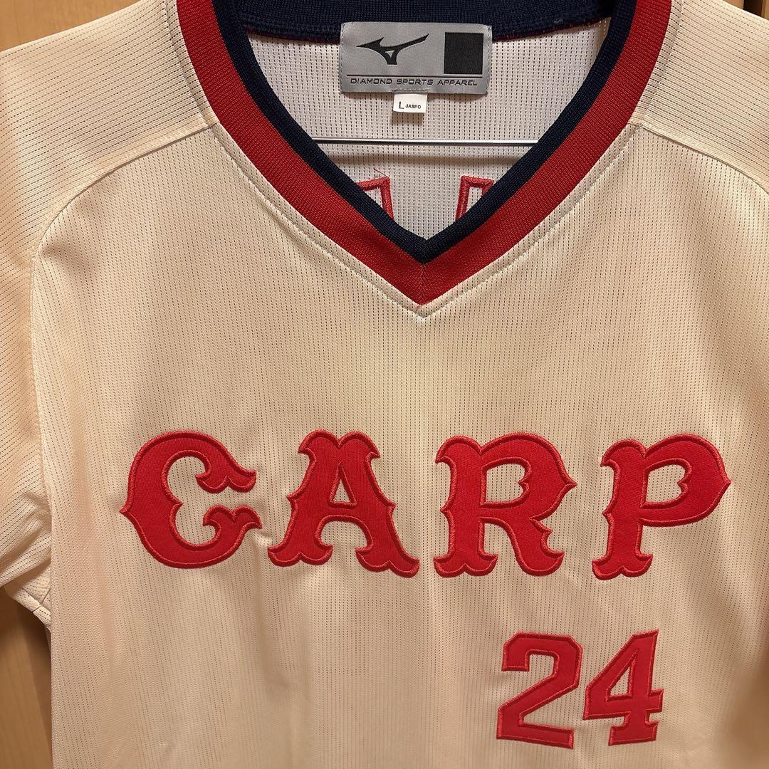 広島東洋カープ　大野豊　復刻ユニフォーム　Lサイズ　刺繍