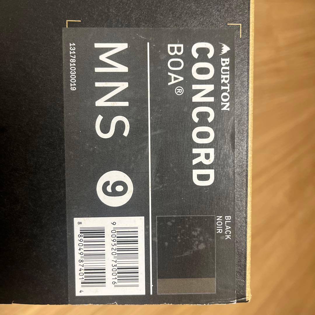 BURTON CONCORD BOA スノーボードブーツ 27センチ　ブラック