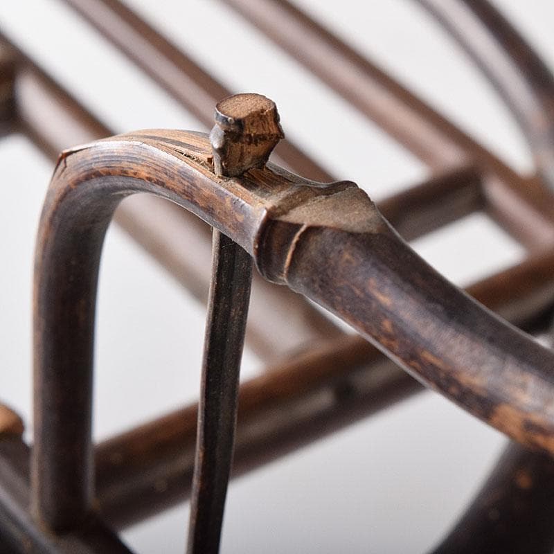 中国　古竹細工　硯屏　床飾　C　R8350