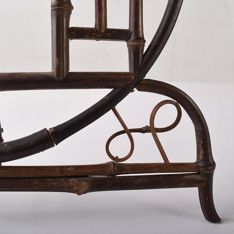 中国　古竹細工　硯屏　床飾　C　R8350