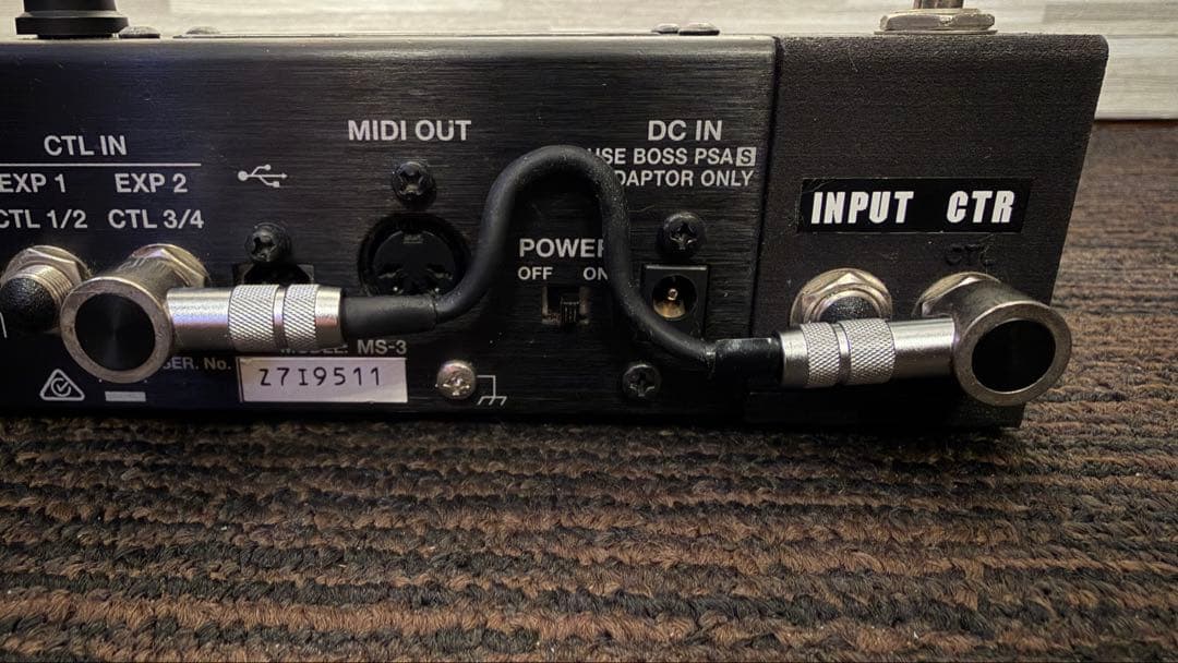 BOSS MS-3 マルチエフェクター バンク切替スイッチ増設済