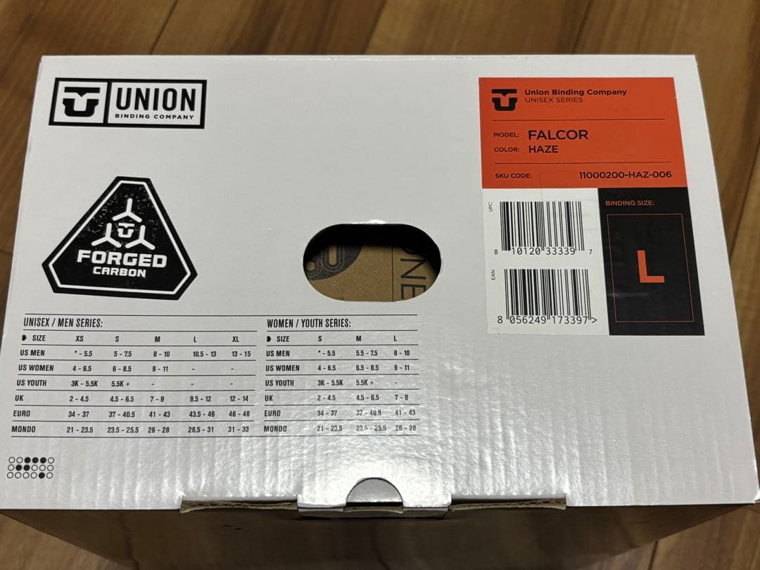 ユニオン　ファルコア　Lサイズ　ビンディング　25-26