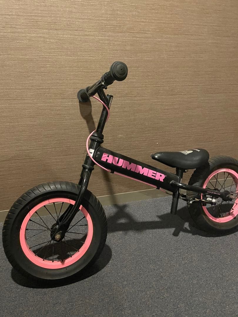 HUMMER バランスバイク ブラック/ピンク