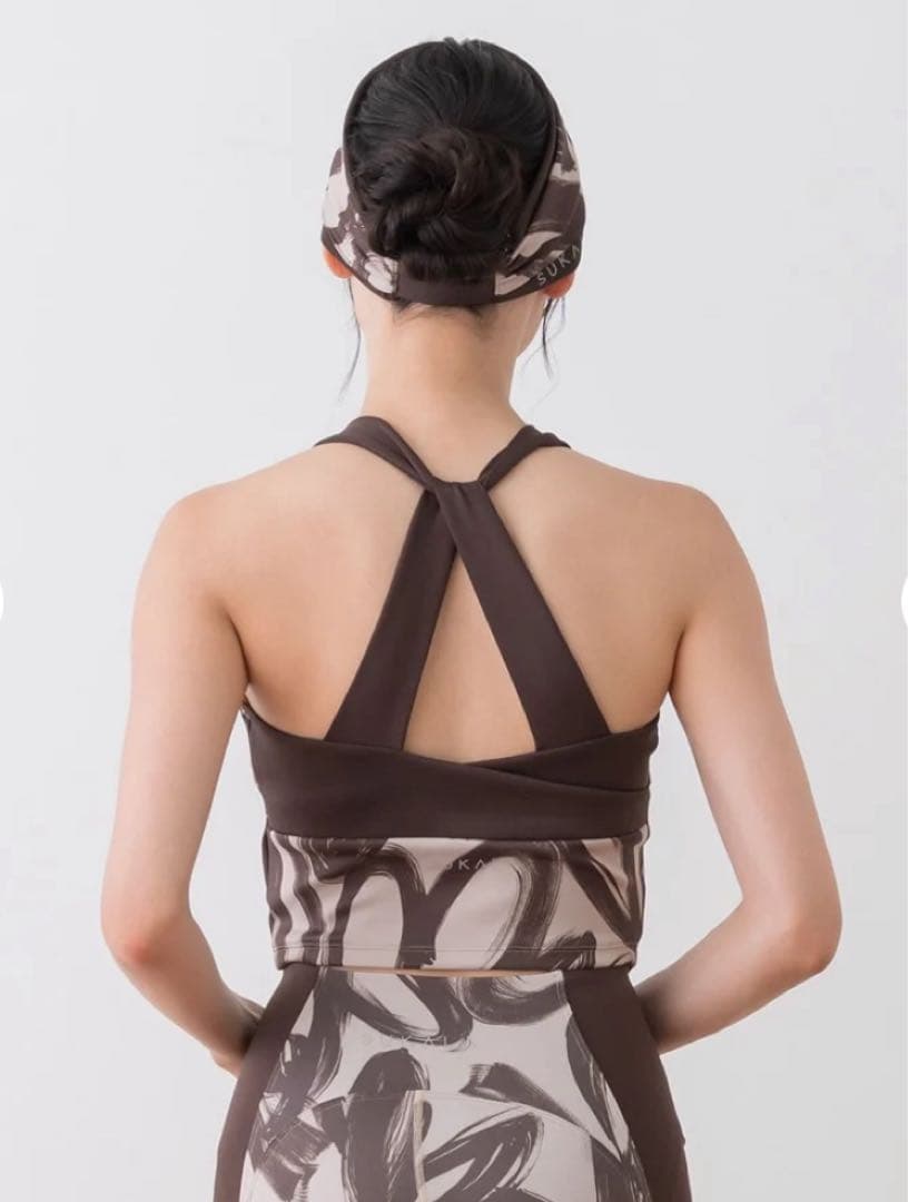 【SUKALA】ハートプリントホルターネックブラトップ