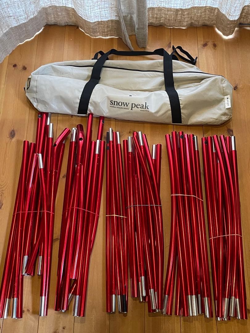 スノーピーク　ランドロックアイボリーレッドフレーム2019雪峰祭限定