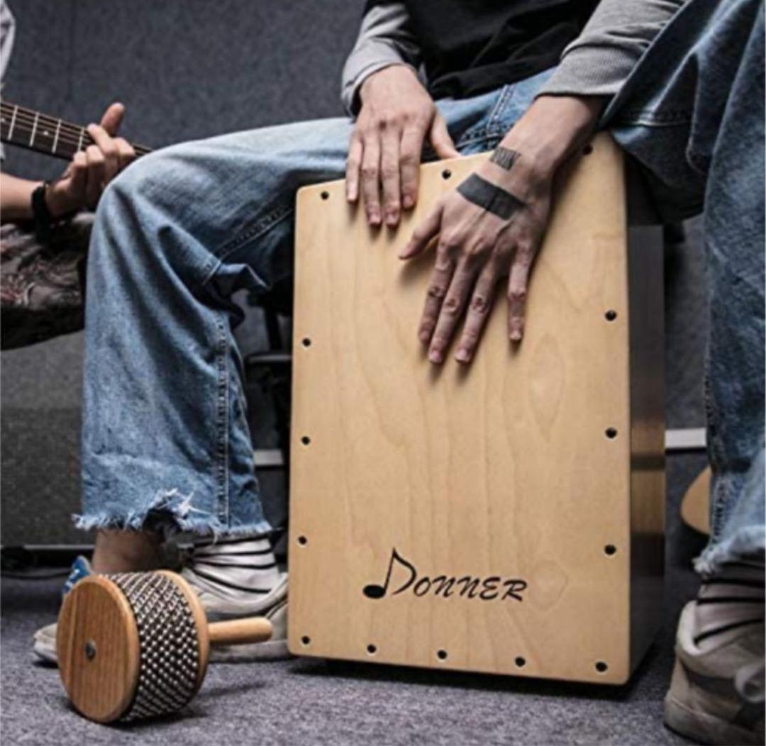 新品未使用 カホン ケース付 ストリング フルサイズ スト donner ドラム