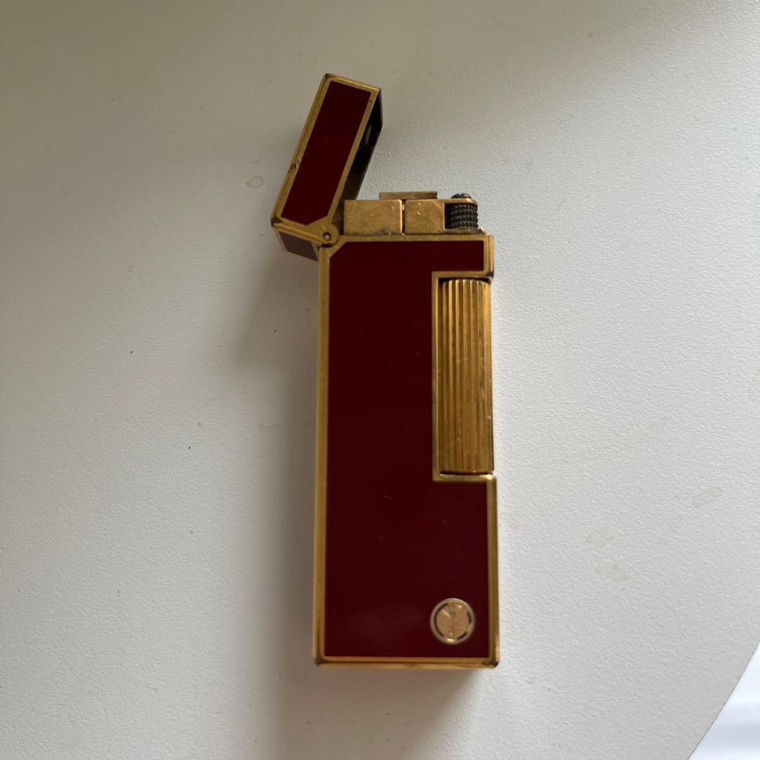 ダンヒルライター　ダンヒル　 ★希少ローラガスライター　ボルドーラッカー