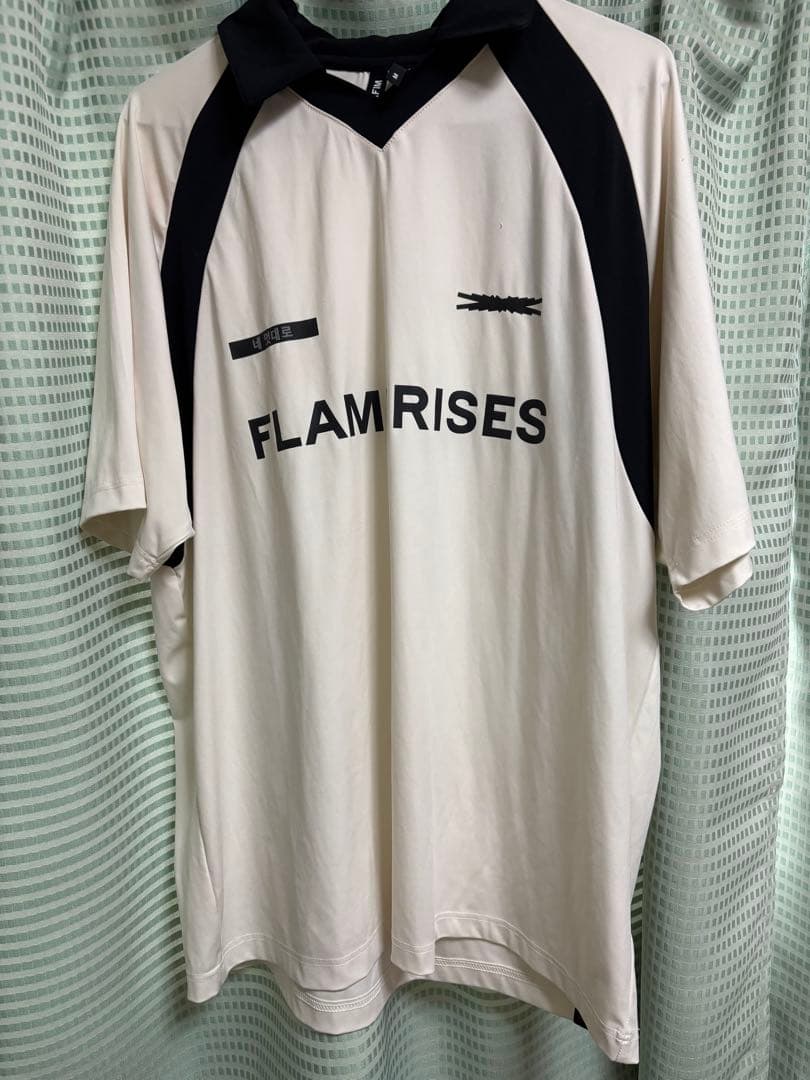FLAM RISES ポロシャツ 半袖 クリーム色