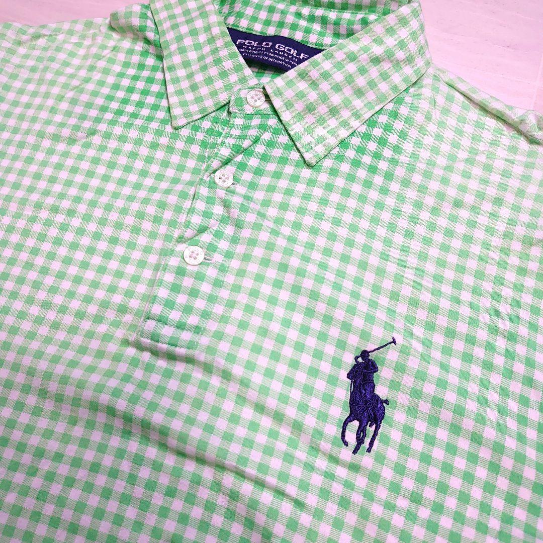 ポロゴルフラルフローレン ポニー刺繍 てんとう虫 ギンガムチェック ピマコットン