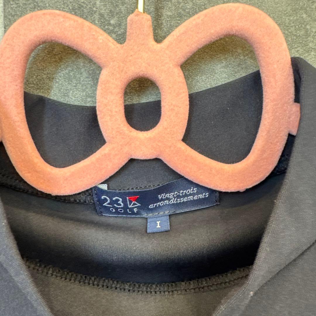 【超美品】 23区ゴルフ ロゴポロシャツ イエロースカート ゴルフウェア