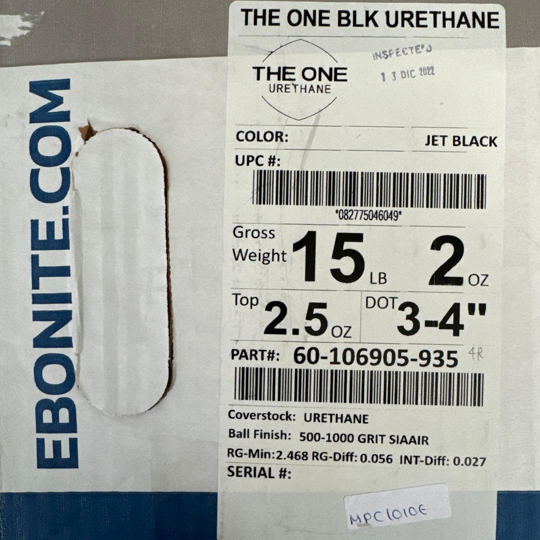 ザ・ワン ウレタン 15ポンド 中古美品 箱有 エボナイト ザワン