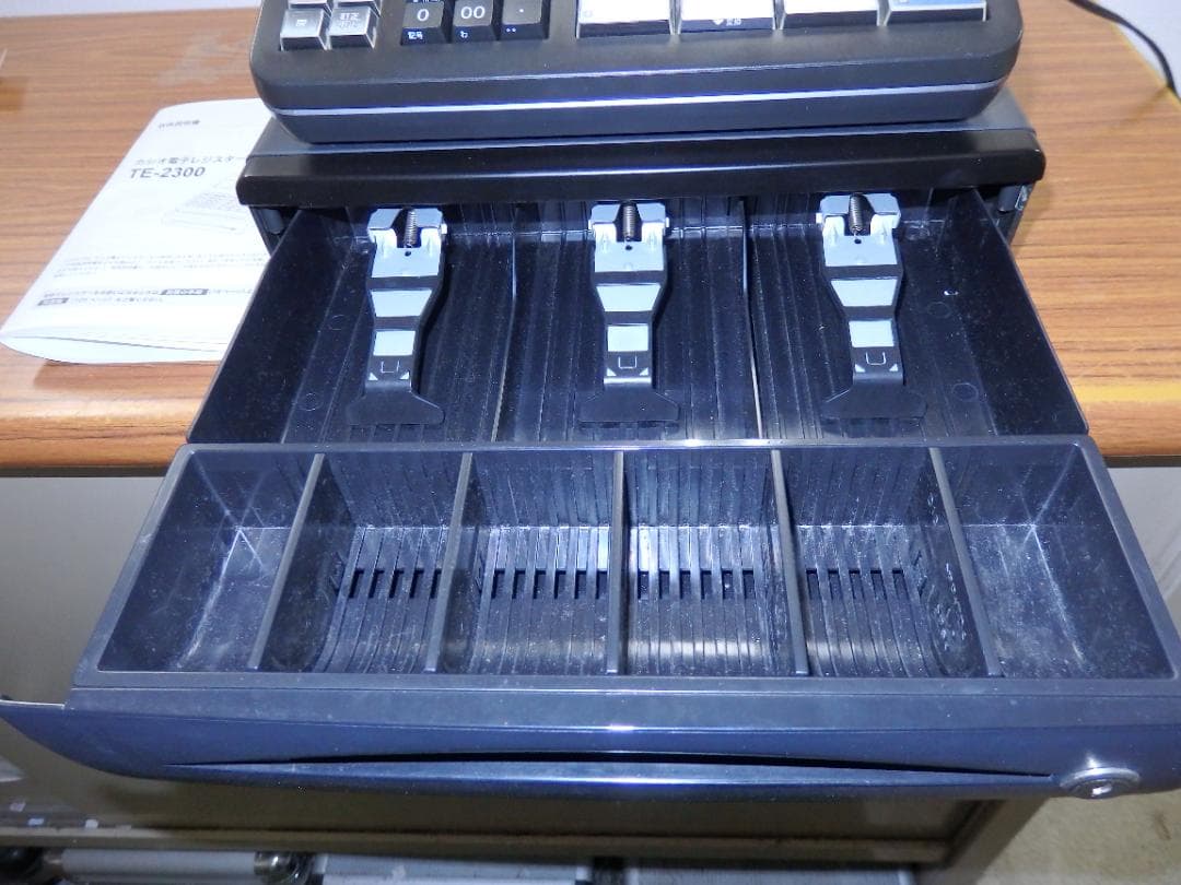 6110 設定無料 CASIO TE-2300 電子レジスター 15部門