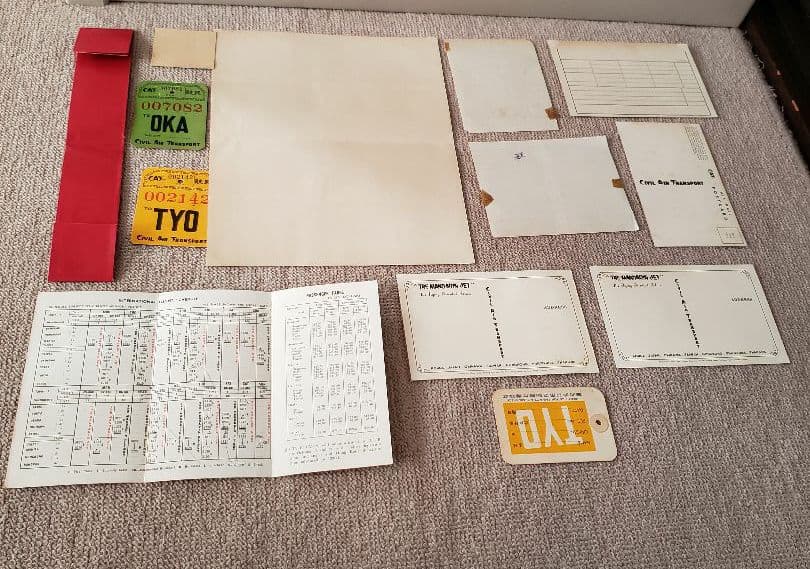 【昭和レトロ】返還前の沖縄　料亭松乃下　CIVIL AIR TRANSPORT