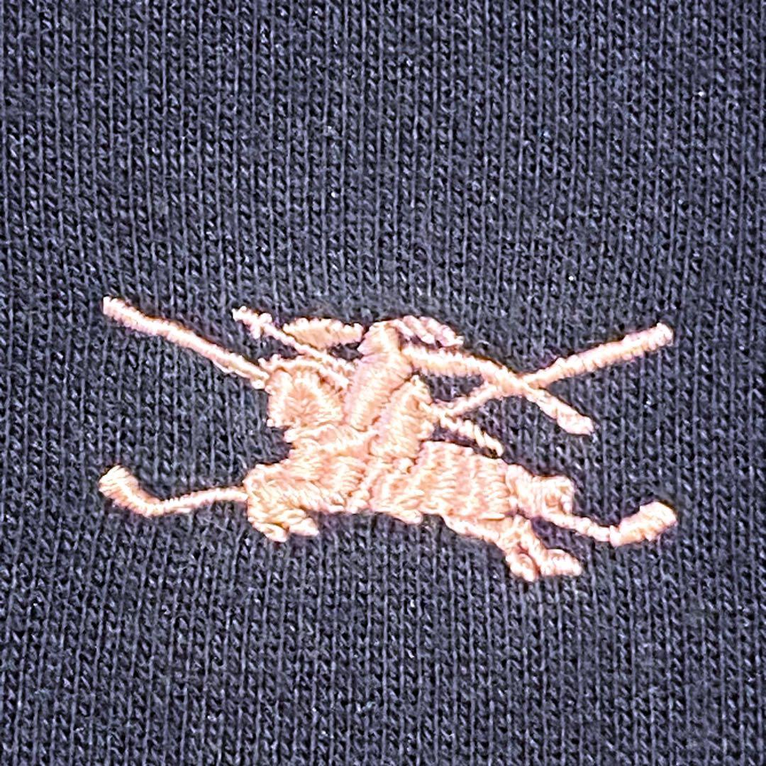 【大きいサイズ】バーバリー ゴルフ ノバチェック パーカー ネイビー ホース刺繍