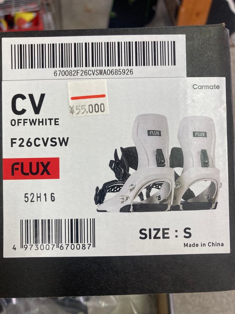 FLUX スノーボードビンディング F26CVSW/S, F26CVMB/M×3