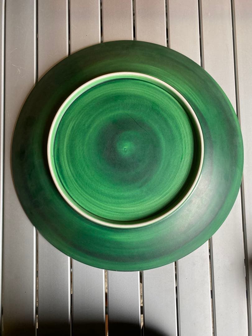 飾り皿　有田焼　金襴手　金箔　紫陽花　伝統工芸　木箱入り