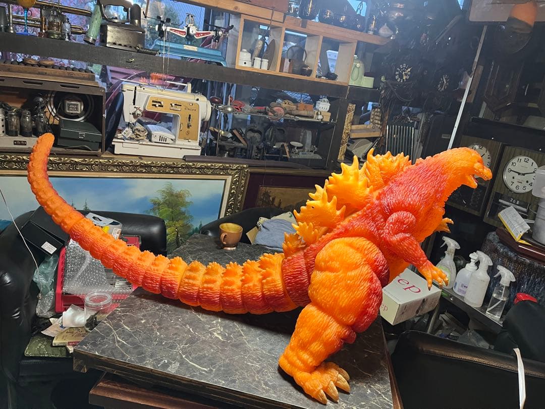 バーニングゴジラ　全長120cm 超特大、1994年発売　ゴジラ　バンダイ