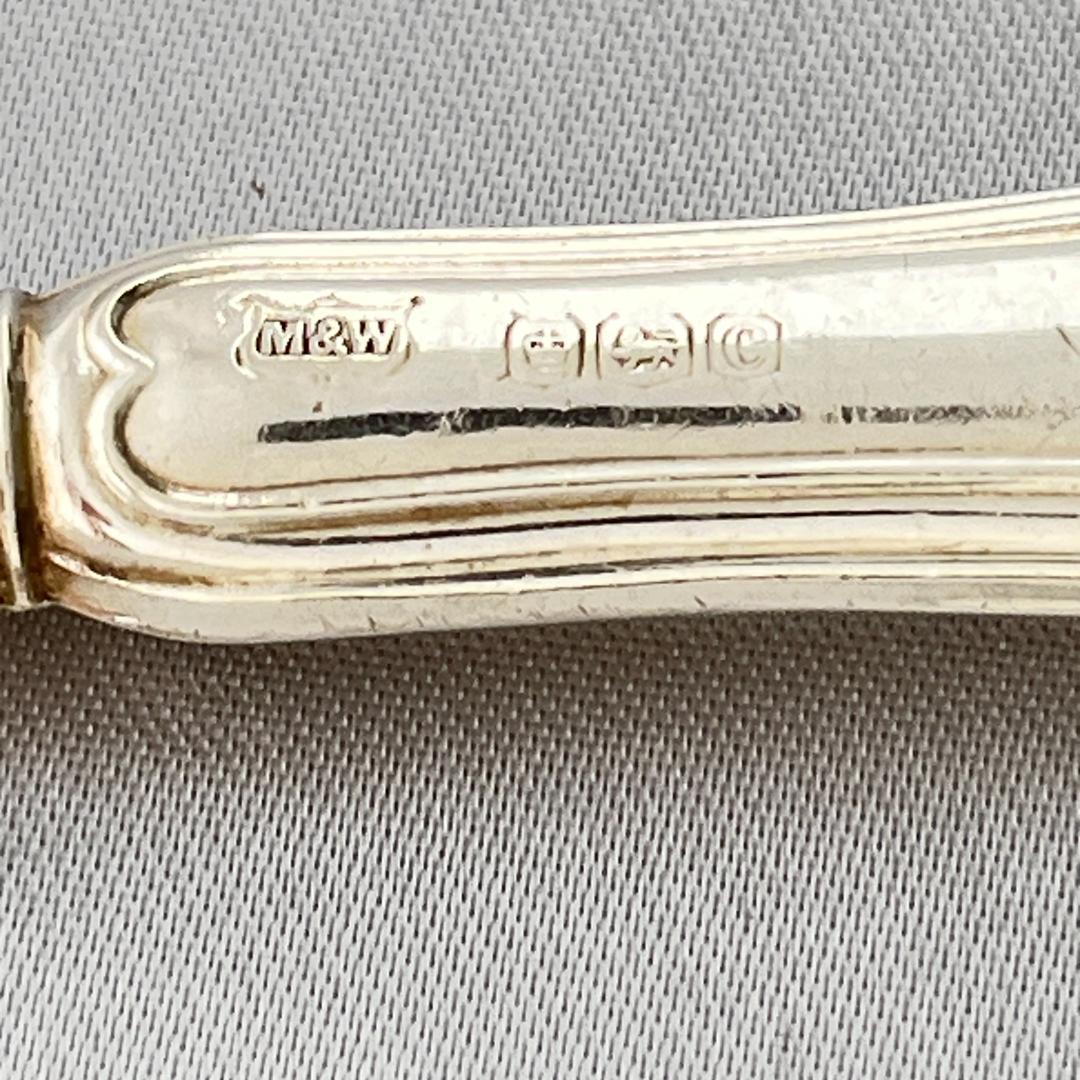 【Mappin & Webb】【純銀ハンドル】 ティーナイフ 6本 ケース