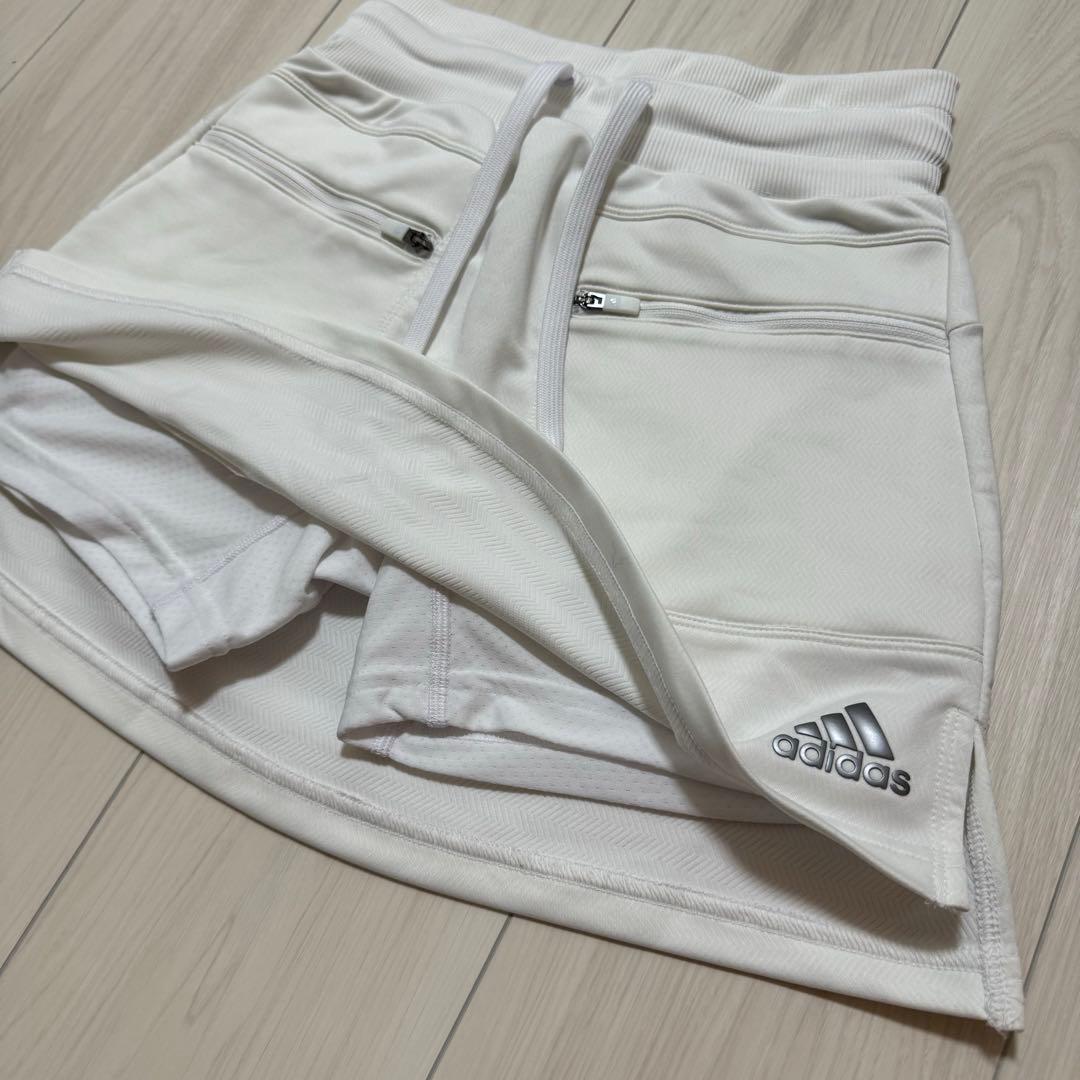 新品 アディダス セットアップ フリース もこもこ ハイウエスト 秋冬 ホワイト