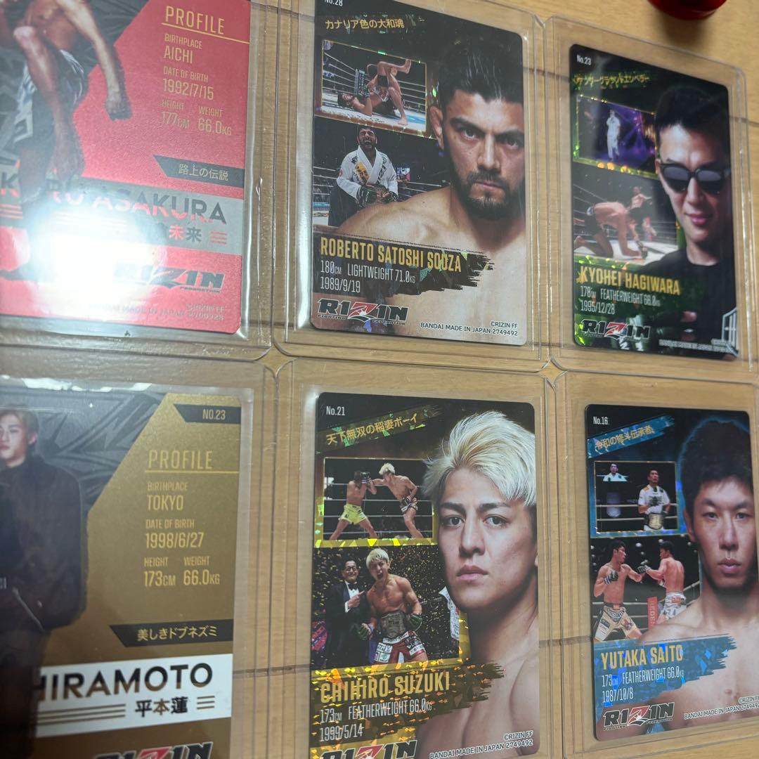 RIZIN ワールドコレクタブルフィギュア フルセット ウエハース サインカード