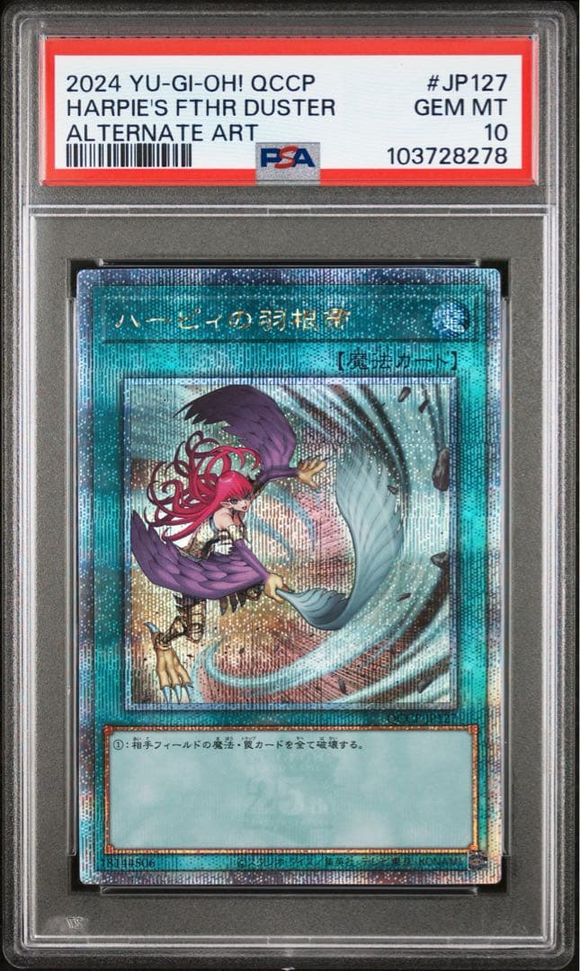 【 鑑定品 PSA10 】　極美品　ハーピィの羽根帚 25th クオシク 絵違い