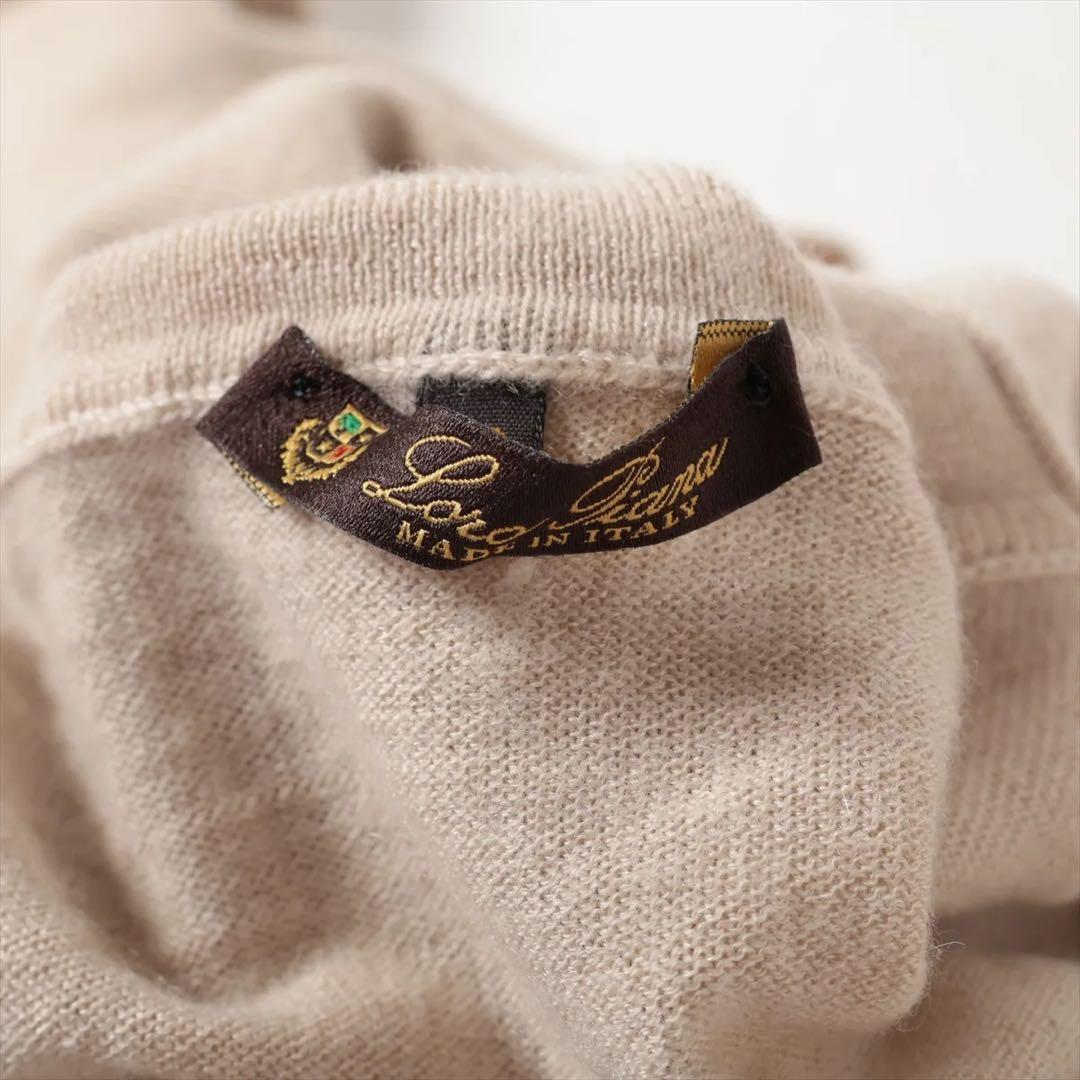 ロロピアーナ カシミヤ タートルネックニット 42 ベージュ FAC4672