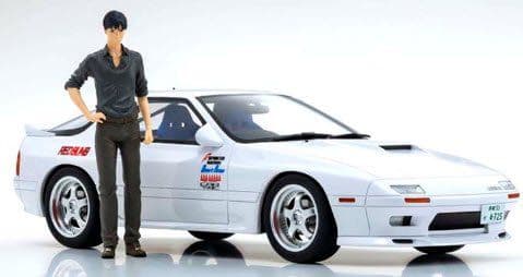 頭文字D RX-7 FC3S 京商 1/18 新劇場版中車&フィギュアセット
