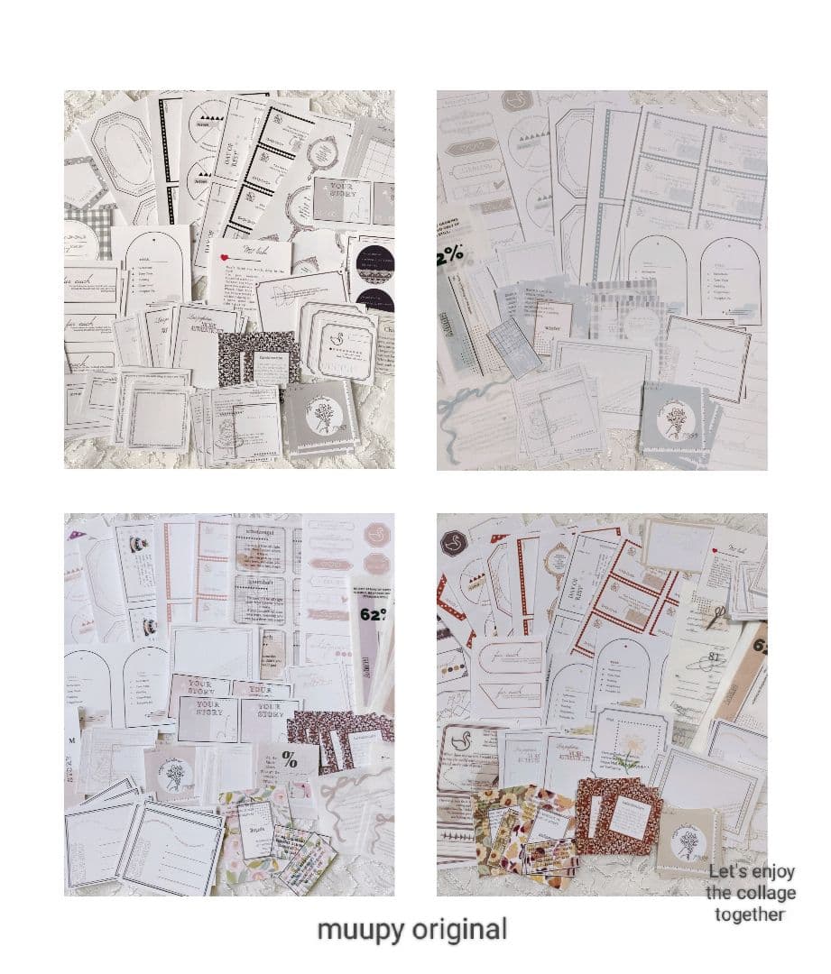 オリジナル　コラージュ素材　半量セット写真一覧ページ