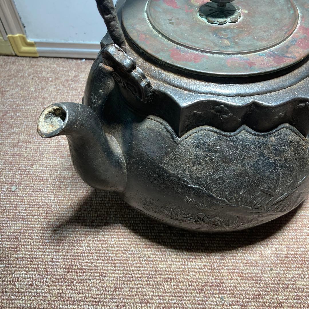 明治期大国寿朗名品鉄瓶