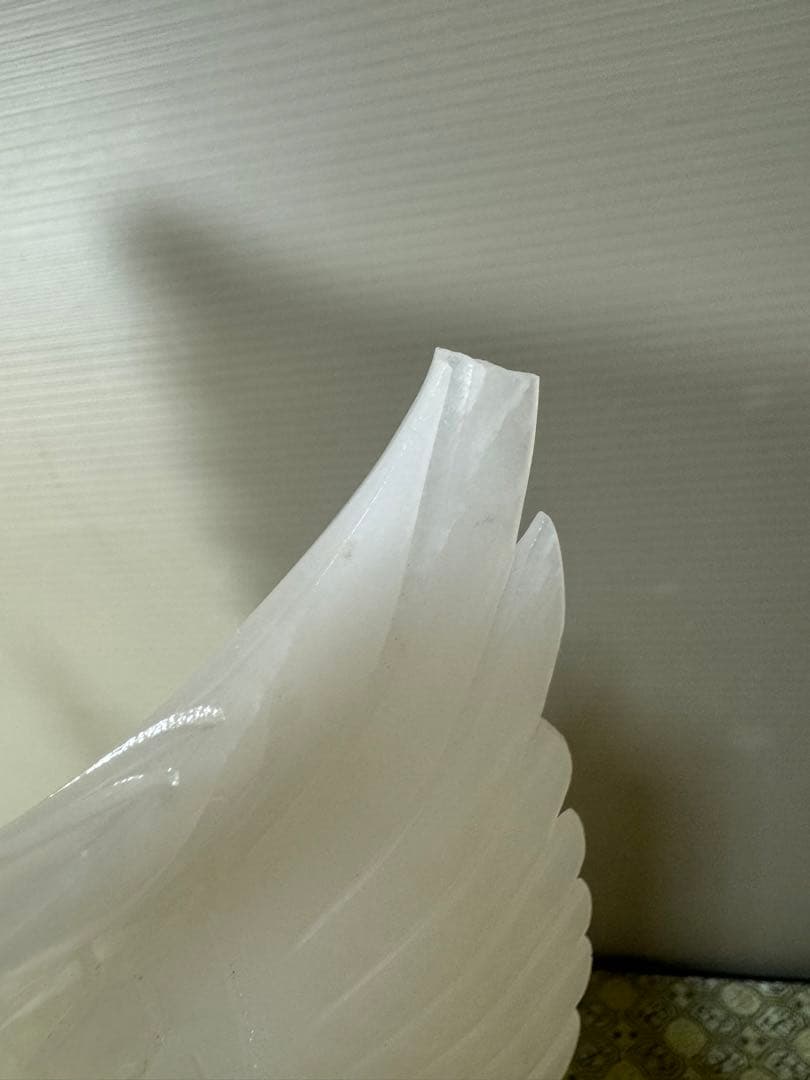 2457 天然石　鷲　置物　彫り