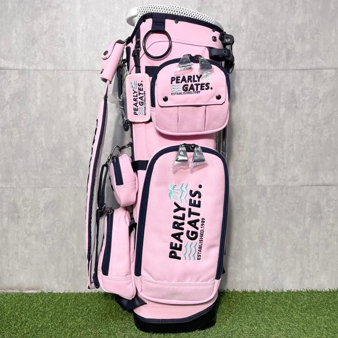 【新品】パーリーゲイツ キャディバッグ ゴルフバッグ レディース ピンク 大人気