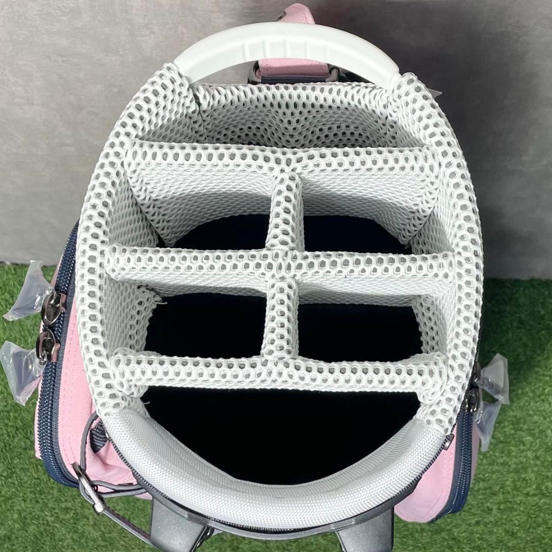 【新品】パーリーゲイツ キャディバッグ ゴルフバッグ レディース ピンク 大人気