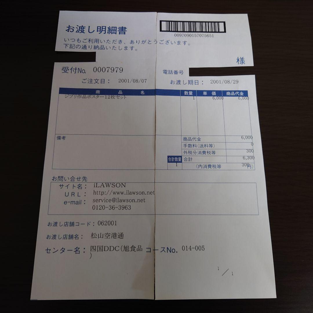 スタジオジブリ ローソン限定 復刻 ジブリ作品 ポスター12枚セット