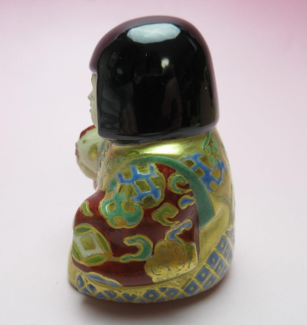 山田東哉 色絵仁清意 癸酉 抱鶏姫 香合 JA70506