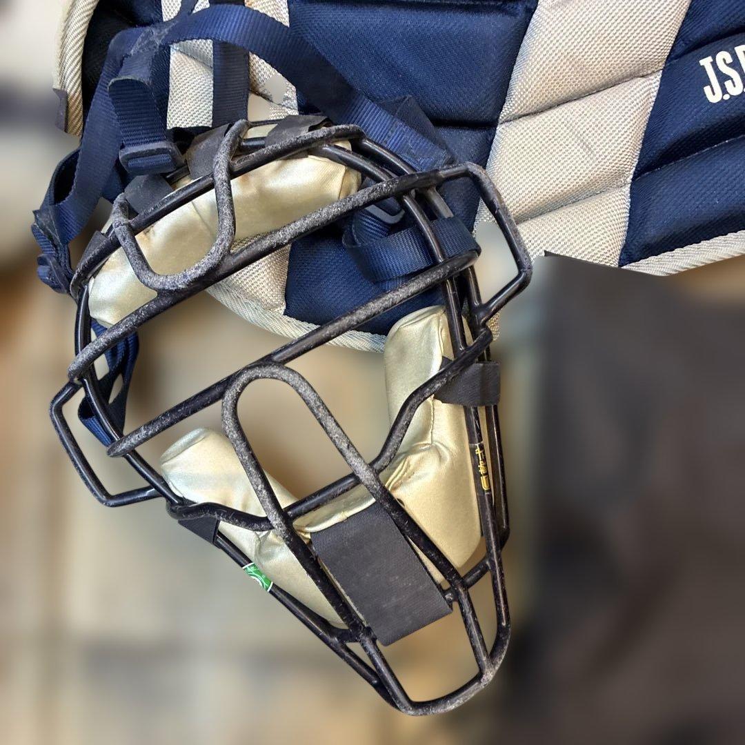 か*な様 ミズノ JSBB 少年軟式用キャッチャー防具セット ネイビー　ゼット