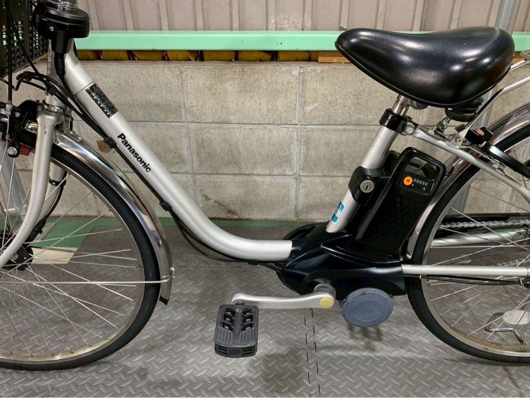 電動自転車　パナソニック　ビビDX 26インチ シルバー　№6114