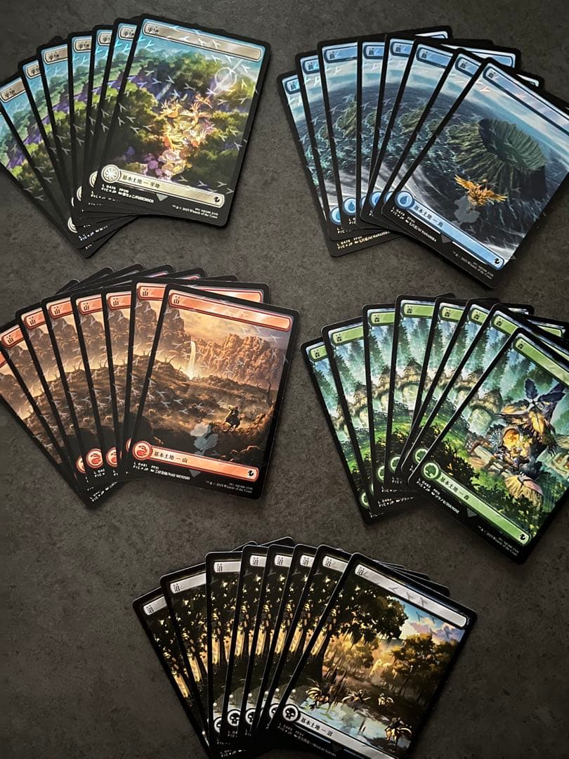 MTG マジック ザ ギャザリング チョコボバンドル 基本土地 foil 40枚