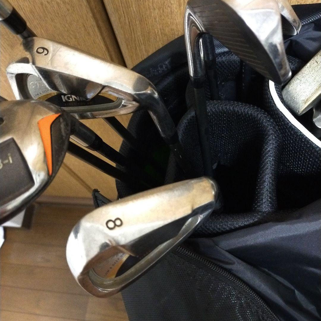 Mizuno キャディバッグ ホワイト　レッド　ブラック　おまけ付IGNIO