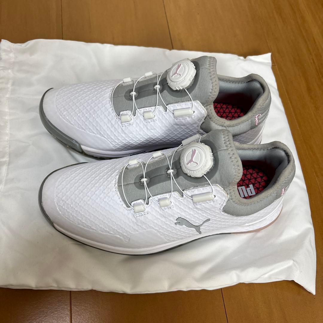PUMA ゴルフシューズ ホワイト/グレー no box