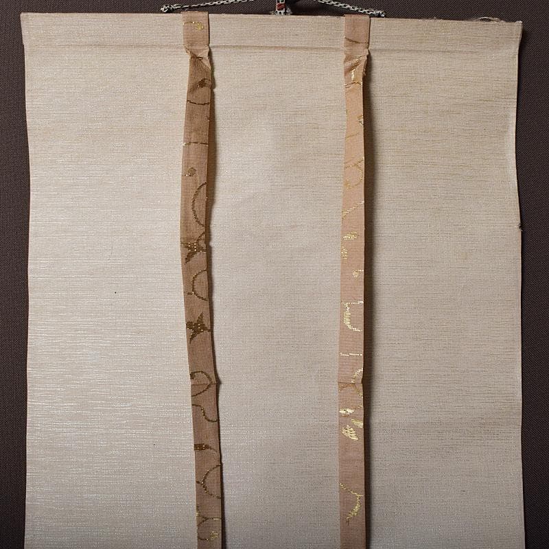 掛軸　文也画　山水図　山脇充夫　勅題海上雲遠書讃　絹本三幅　共箱　D　R9359