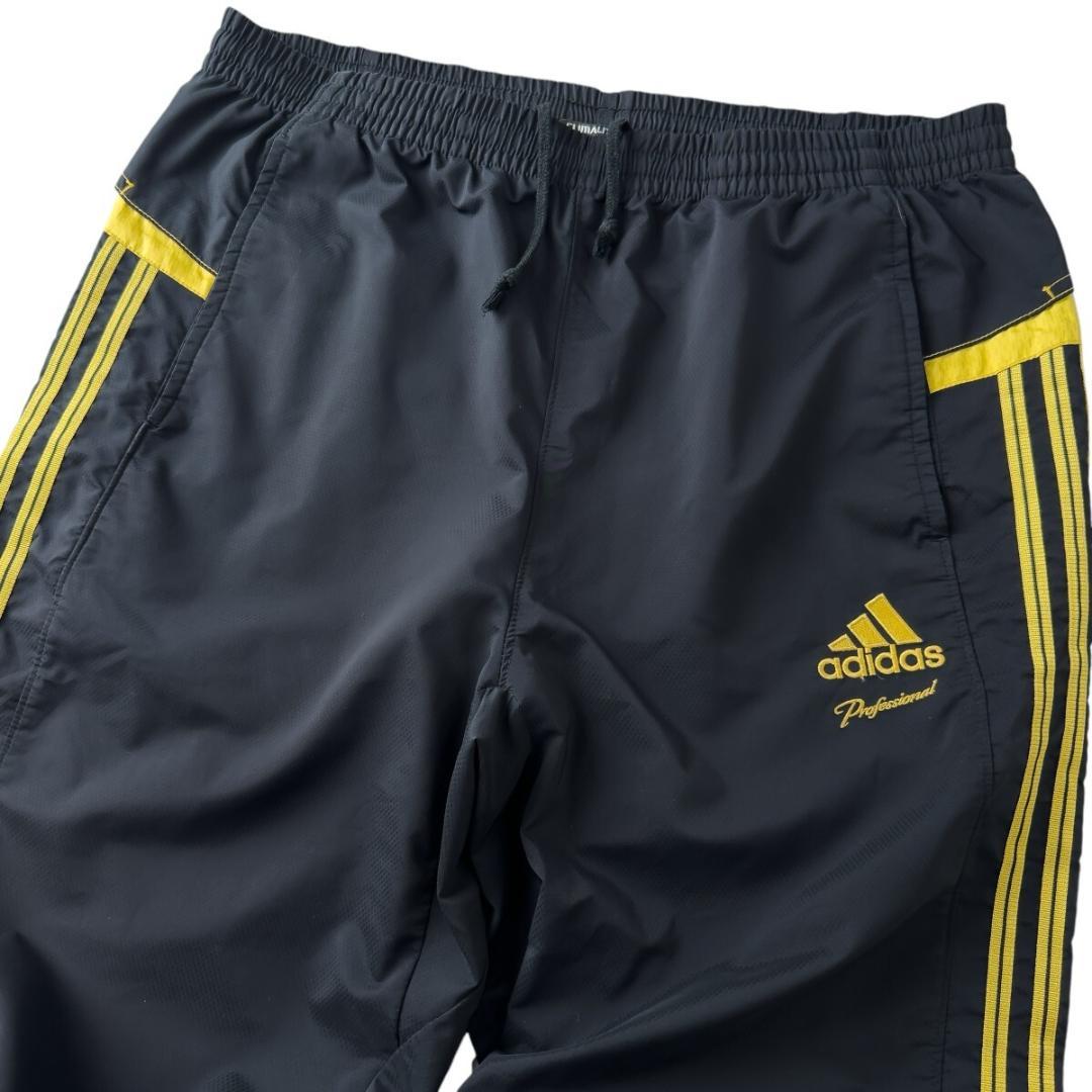 アディダス プロフェッショナル ナイロン ジャージ 上下 L - XL 黒 野球