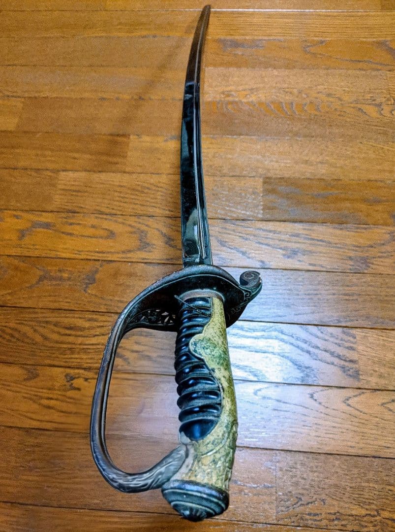 【当時物】旧日本軍 帝国陸軍 軍刀 指揮刀 模造刀 模造刀身 サーベル型95cm