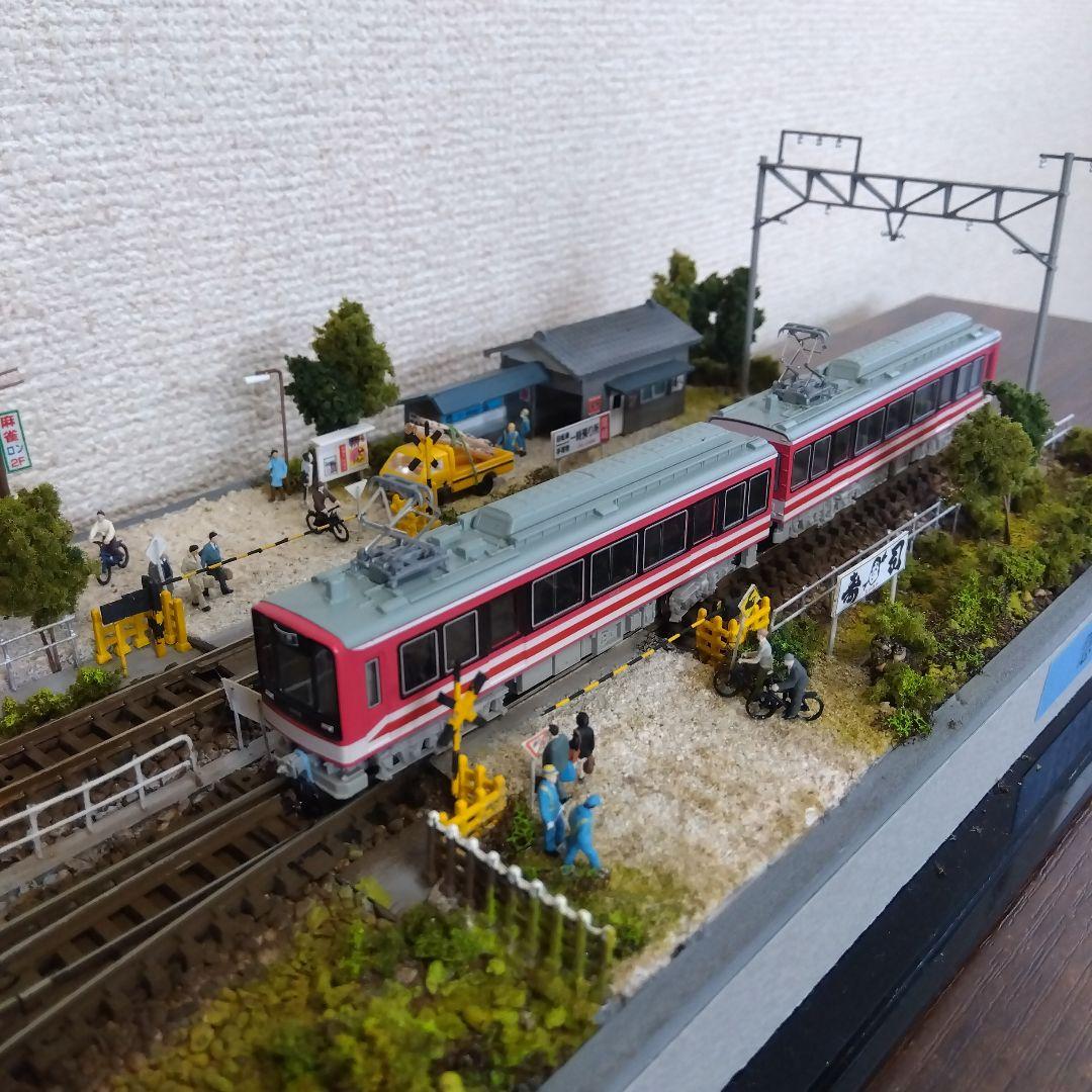 箱根登山鉄道ベルニナ号　鉄道模型　クリアケース付
