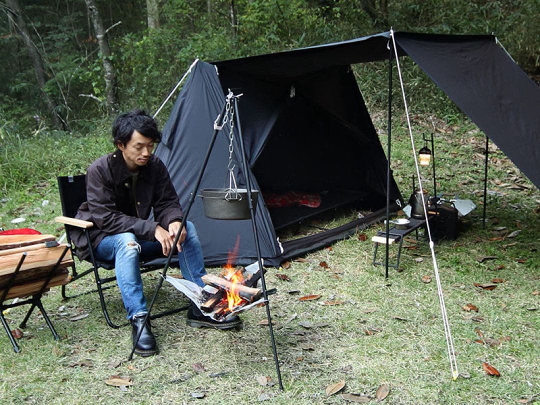 DOD　パップフーテント ブラック　廃盤品 T2-540-BK/TN キャンプ