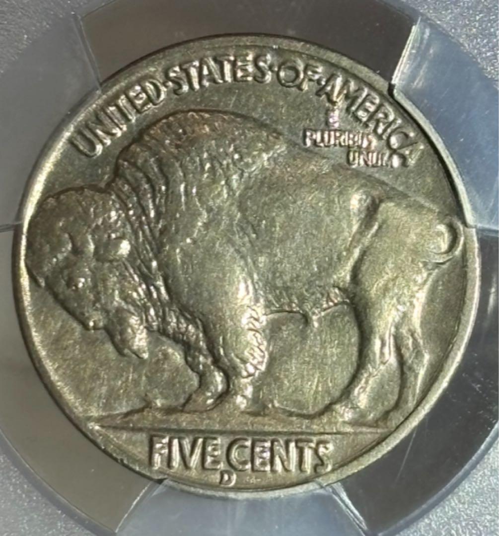 1937年インディアンヘッドバッファローニッケル5セント PCGS認証 トーン❗️