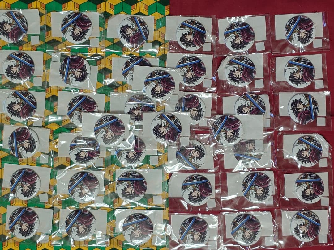 鬼滅の刃 幕間画 WEBSHOPくじ 水柱 F賞 44㎜缶バッジB 40個