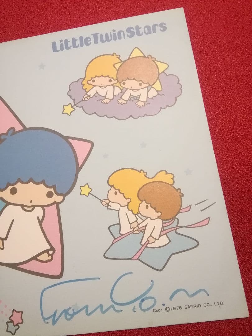 【希少！昭和レトロ】サンリオ★キキララ直筆サイン色紙★1976