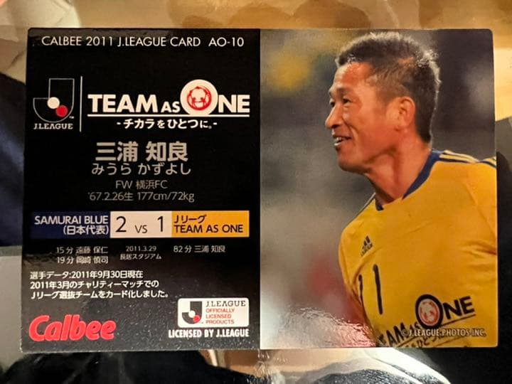 伝説となったあの日のカズのサッカーカード