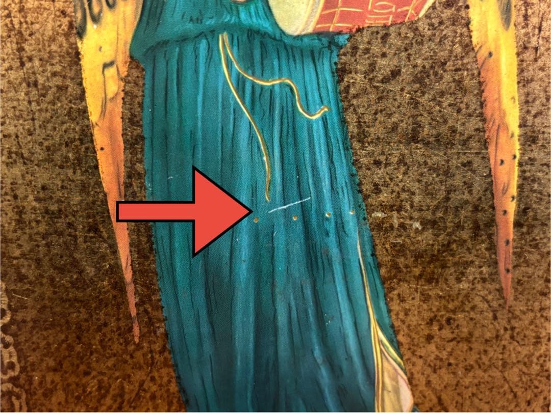 【30cm】 3枚セット ヴィンテージ イコン画 イタリア 木製画 宗教画 板画